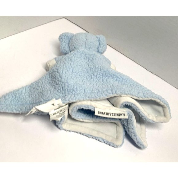 Blankets and Beyond Plush Stuffed Elephant blanket Security Lovey Soft Blue - Picture 5 of 6